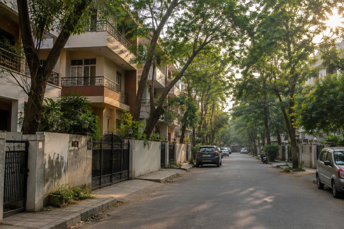 Streetscape representing Ahmamau, Lucknow